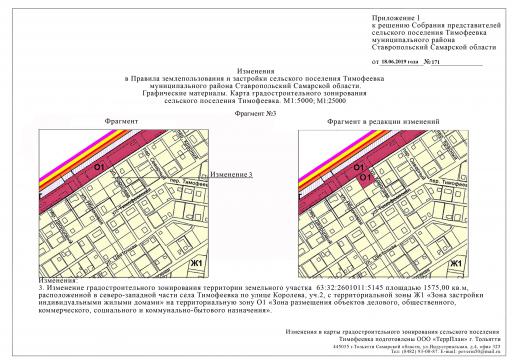 Карта градостроительного зонирования (Фрагмент №3)