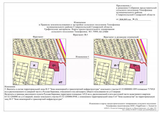 Карта градостроительного зонирования (Фрагмент №5)