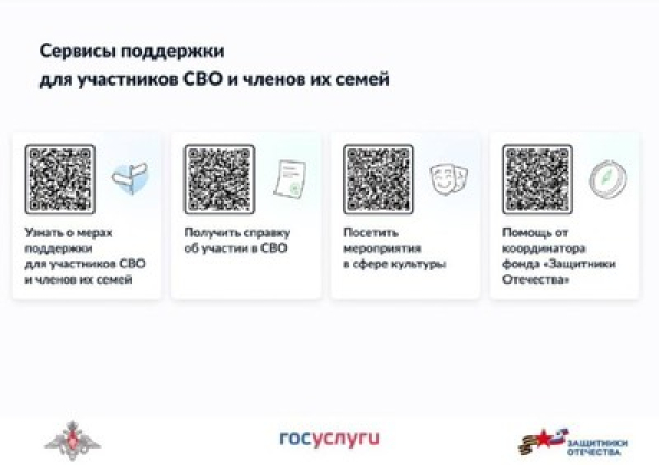 Сервисы поддержки для участников СВО