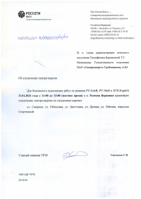 Отключение электроэнергии 31.01.24 Р. Борковка